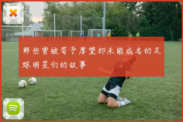 那些曾被寄予厚望却未能成名的足球明星们的故事